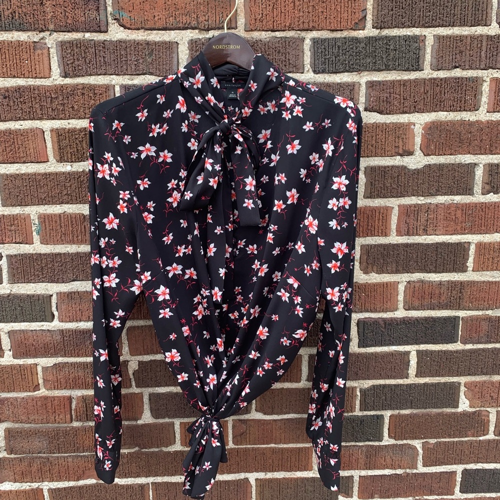 Ann Taylor silk shirt.